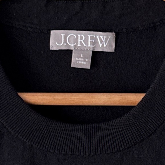 J.Crew Black Sweater Shell in Premium Ultra-Fine Cotton Blend Size Large - Picture 8 of 11